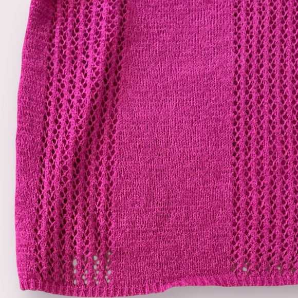 NWT Francesca’s Long Sleeved Pink Knit Top - Picture 3 of 6